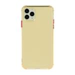 For iPhone 12 / 12 Pro TPU Color Translucent Four-corner Airbag Shockproof Phone Protective case(Transparent Gold)