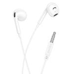 Borofone BM96 Brilliant Universal Wired Earphones with Microphone, Length: 1.2m, Interface:3.5mm(White)