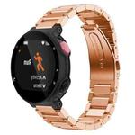 For Garmin Forerunner 220/735/735XT/230/235 xDfind Three Beads Quick Release Metal Watch Band(Rose Gold)