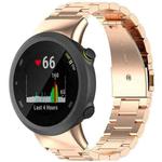 For Garmin Forerunner 45/45S/Swim2 xDfind Three Beads Quick Release Metal Watch Band(Rose Gold)
