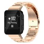 For Garmin Forerunner 35/30/35j xDfind Three Beads Quick Release Metal Watch Band(Rose Gold)
