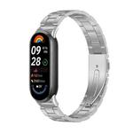 For Xiaomi Smart Band 10 / 9 / 8 NFC xDfind Three Beads Quick Release Metal Watch Band(Silver)