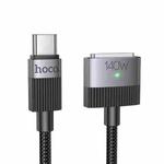 hoco U141 Type-C to Mag3 Magnetic Charging Cable, Length: 1.8m(Black)