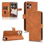 For Nothing CMF Phone 2 Pro Skin Feel Magnetic Flip Leather Phone Case(Brown)