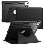 For iPad Air 13 2025 / 2024 Honeycomb Magnetic Rotation Holder Leather Smart Tablet Case(Black)