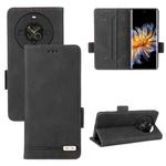 For Fossibot S3 Pro Magnetic Clasp Flip Leather Phone Case(Black)