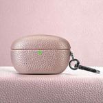 For Sony WF-1000XM5 Litchi Texture PU Earphones Case with Hook(Bright Pink)