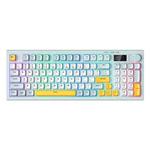 ONIKUMA G80 Bluetooth 2.4G Wired Silent Silver Membrane Keyboard(Green)