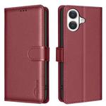 For iPhone 17 Litchi Texture RFID Anti-theft Leather Phone Case(Red)