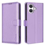 For iPhone 17 Litchi Texture RFID Anti-theft Leather Phone Case(Purple)