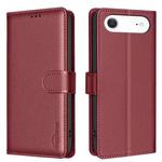 For iPhone 17 Air Litchi Texture RFID Anti-theft Leather Phone Case(Red)