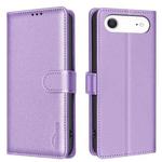 For iPhone 17 Air Litchi Texture RFID Anti-theft Leather Phone Case(Purple)