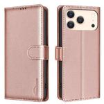 For iPhone 17 Pro Max Litchi Texture RFID Anti-theft Leather Phone Case(Gold)