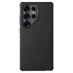 For Samsung Galaxy S25 Ultra 5G NILLKIN Fiber Shield Pro Magnetic Version Aramid Fiber TPU Phone Case(Black)