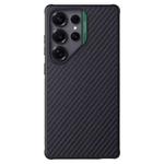 For Samsung Galaxy S25 Ultra 5G NILLKIN Fiber Shield Pro Magnetic Version Aramid Fiber TPU Phone Case(Green)