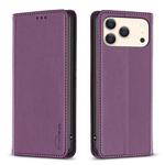 For iPhone 17 Pro Max Magnetic Leather Phone Case(Dark Purple)