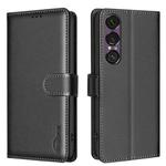 For Sony Xperia 1 VII Litchi Texture RFID Anti-theft Leather Phone Case(Black)