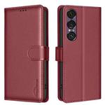 For Sony Xperia 1 VII Litchi Texture RFID Anti-theft Leather Phone Case(Red)