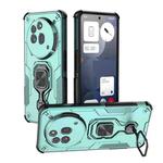 For Nothing Phone 3a Pro Metal Kickstand TPU Hybrid PC Phone Case(Green)