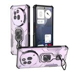 For Nothing Phone 3a Pro Metal Kickstand TPU Hybrid PC Phone Case(Purple)