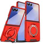 For Samsung Galaxy Z Flip7 5G Sliding Camshield Ring Holder Phone Case(Red)