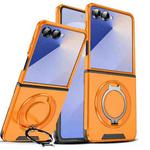 For Samsung Galaxy Z Flip7 5G Sliding Camshield Ring Holder Phone Case(Orange)