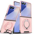 For Samsung Galaxy Z Flip7 5G Sliding Camshield Ring Holder Phone Case(Pink)