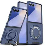 For Samsung Galaxy Z Flip7 5G Sliding Camshield Ring Holder Phone Case(Blue)