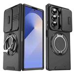 For Samsung Galaxy Z Fold7 5G Sliding Camshield Ring Holder Phone Case(Black)