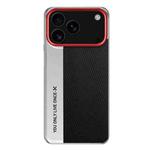 For iPhone 17 Pro Camera Design Diamond Texture Leather PC Phone Case(Black)