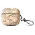 For AirPods 3 Camouflage Nature Leather Earphone Protective Case(Desert Camouflage)