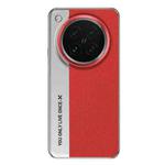 For OPPO Find X8s Camera Design Diamond Texture Leather PC Phone Case(Red)