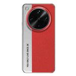 For OPPO Find X8 Ultra Camera Design Diamond Texture Leather PC Phone Case(Red)