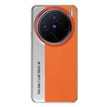 For vivo X200 Pro Camera Design Diamond Texture Leather PC Phone Case(Orange)