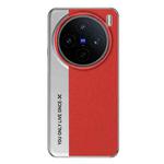 For vivo X200s Camera Design Diamond Texture Leather PC Phone Case(Red)