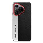 For Huawei Pura 70 Ultra Camera Design Diamond Texture Leather PC Phone Case(Black)