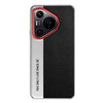For Huawei Pura 70 Pro / 70 Pro+ Camera Design Diamond Texture Leather PC Phone Case(Black)