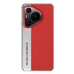 For Huawei Pura 70 Pro / 70 Pro+ Camera Design Diamond Texture Leather PC Phone Case(Red)