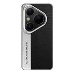 For Huawei Pura 80 Camera Design Diamond Texture Leather PC Phone Case(Black)