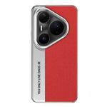 For Huawei Pura 80 Pro+ Camera Design Diamond Texture Leather PC Phone Case(Red)