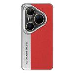 For Huawei Pura 80 Ultra Camera Design Diamond Texture Leather PC Phone Case(Red)