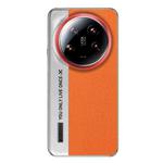 For Xiaomi 14 Ultra Camera Design Diamond Texture Leather PC Phone Case(Orange)
