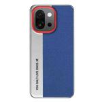 For OnePlus 13T Camera Design Diamond Texture Leather PC Phone Case(Blue)