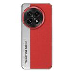 For OnePlus 13 Camera Design Diamond Texture Leather PC Phone Case(Red)