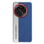 For OnePlus 13 Camera Design Diamond Texture Leather PC Phone Case(Blue)
