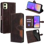 For Samsung Galaxy A05 4G Skin Feel Magnetic Buckle Leather Phone Case(Brown)