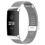 For Fitbit Charge 4 / 3 xDfind Milanese Metal Buckle Watch Band(Silver)