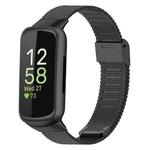 For Fitbit Inspire 3 xDfind Milanese Metal Buckle Watch Band(Black)
