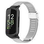 For Fitbit Inspire 3 xDfind Milanese Metal Buckle Watch Band(Silver)