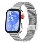 For Huawei Watch Fit3 / Fit4 / Fit4 Pro xDfind Milanese Metal Buckle Watch Band(Silver)